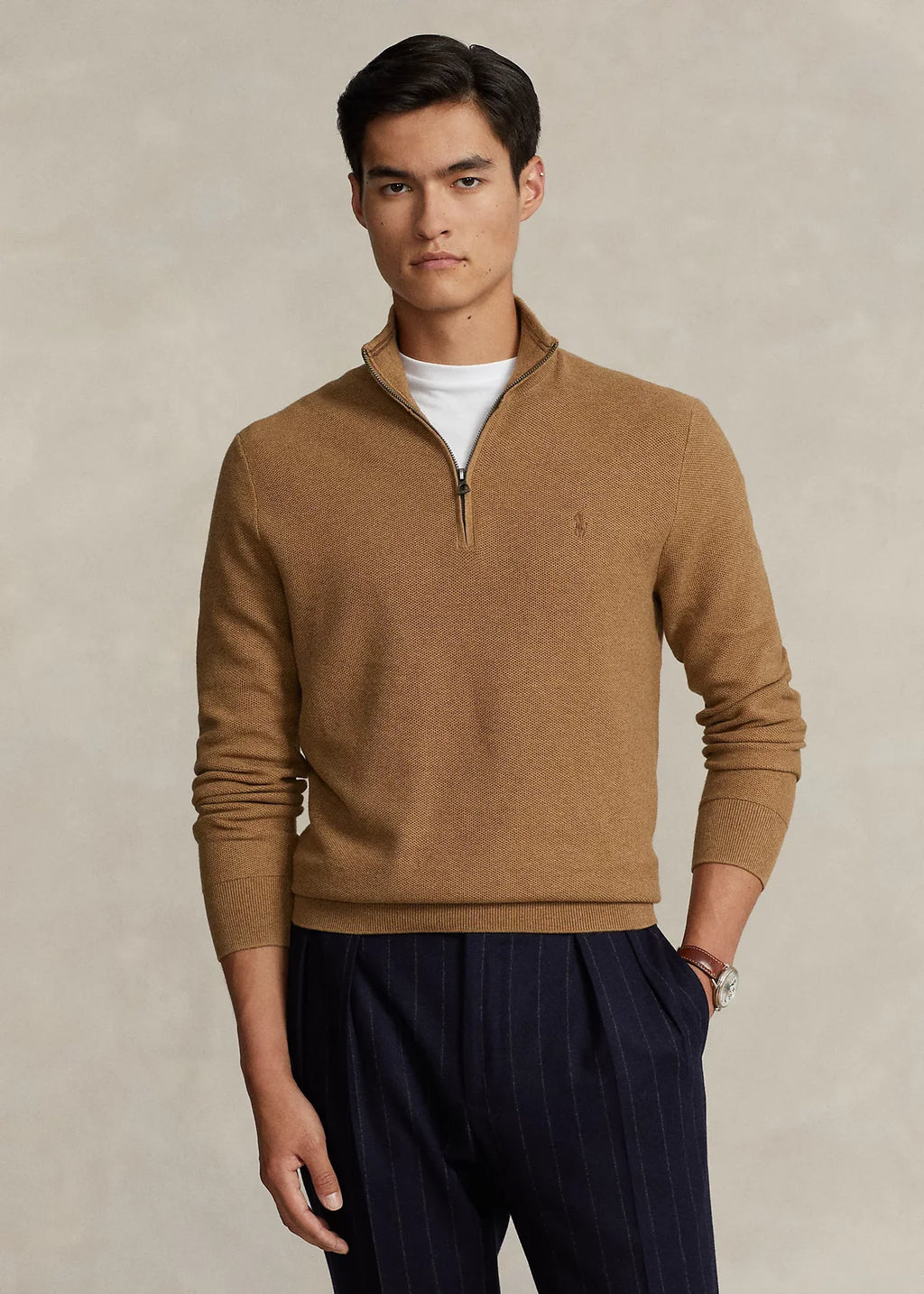Polo Ralph Lauren Quarter zip bruin/beige