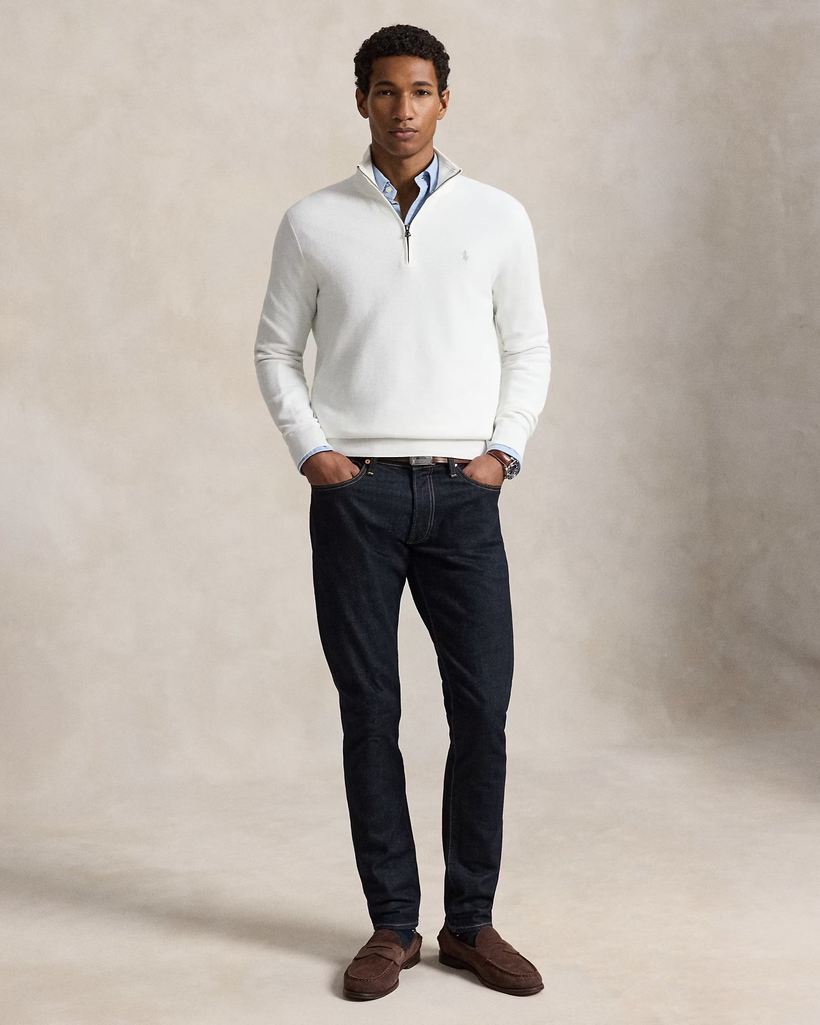 Polo Ralph Lauren Quarter zip wit
