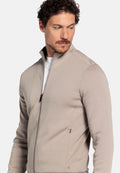 Thomas Maine Full-zip vest biege