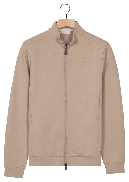 Thomas Maine Full-zip vest biege