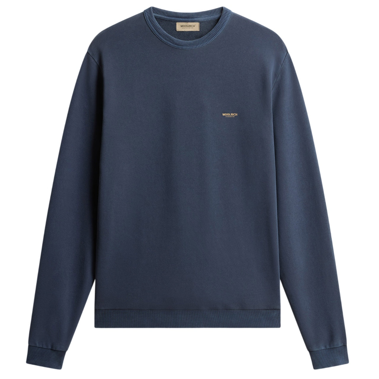 Woolrich sweater crewneck donkerblauw/licht small logo
